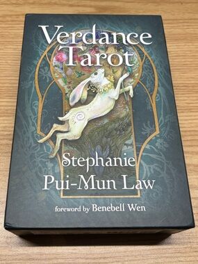 Verdance Tarot Deck by Stephanie Pui-Mun Law - Teal & Gold Artwork